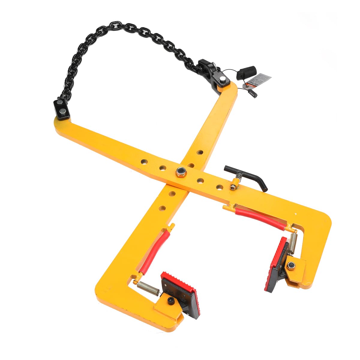 Pinze Di Pietra Regolabile 23", Morsetto Di Sollevamento In Acciaio Legato, Portata 500kg, Larghezza 33–70cm, Con Catena G80 E Cuscinetti In Gomma Per Edilizia E Cantieri