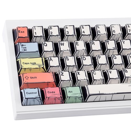 Touches de clavier violettes PBT MOA 135 touches pour MX switches