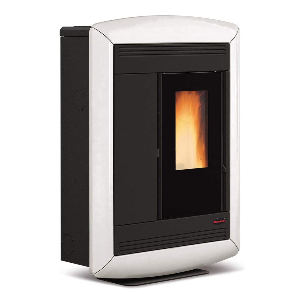 LaNordica Extraflame Stufa a pellet Souvenir Lux (10,2 kW) Ceramica Bianco