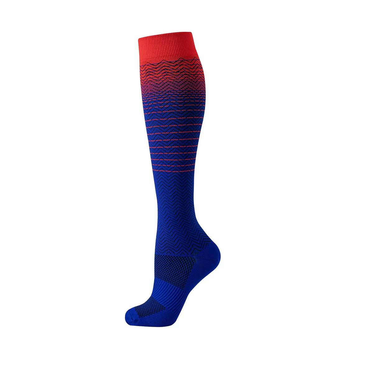 Calzini sportivi a compressione in nylon | Taglie multiple multicolori for corsa e ciclismo: confezione da 3 paia di calzini a compressione