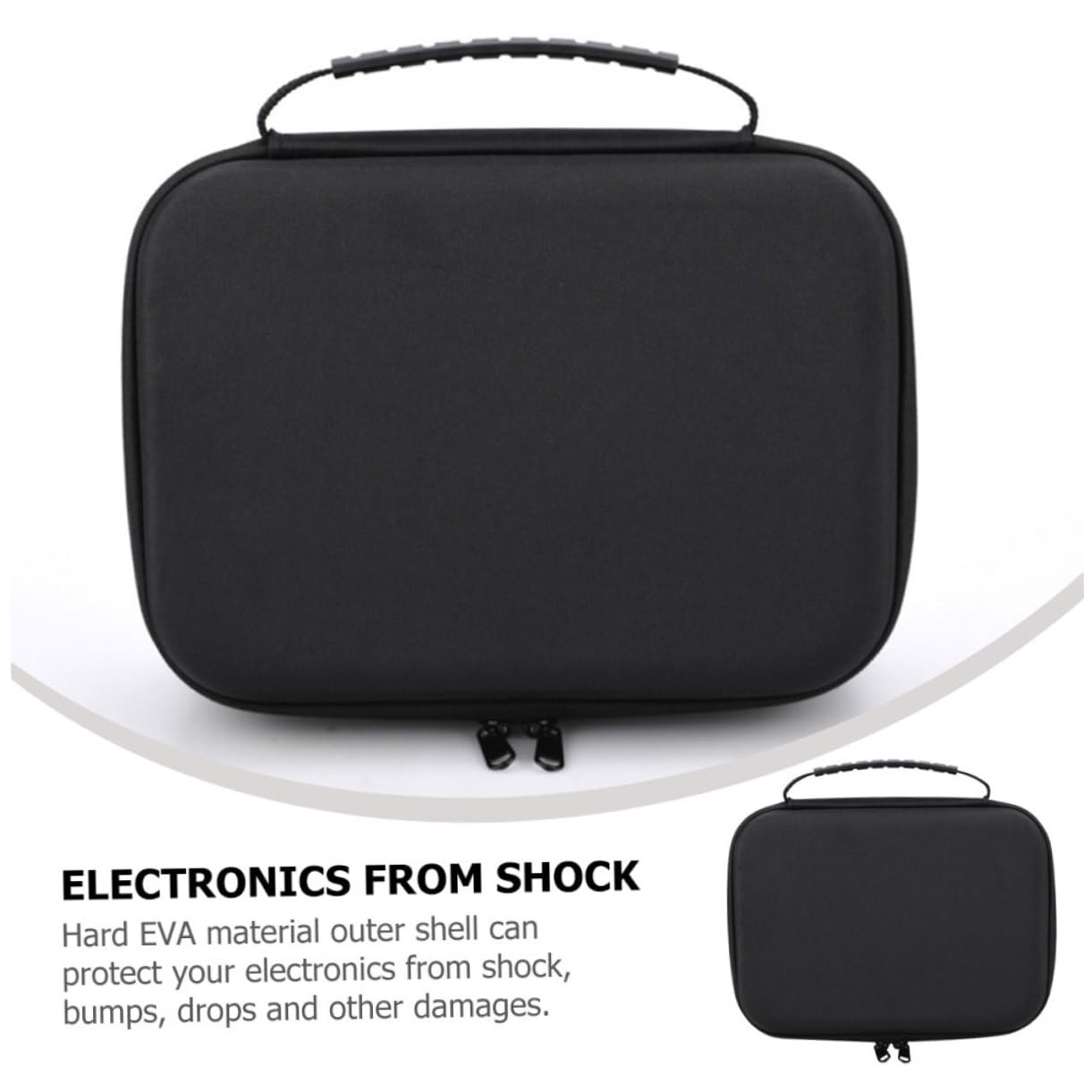 Bolsa Organizadora de Cables Negra Eva para Accesorios Electrónicos