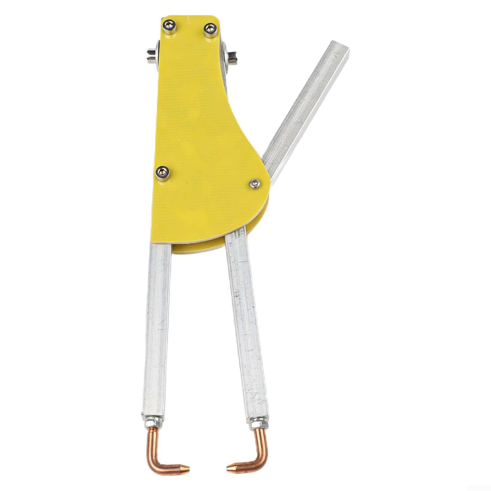 Pinza per saldatura a punti in metallo per riparazioni fai da te, design ergonomico con regolabile per pressione, adatta per lamiere d'acciaio da 1+1 mm, strumento di saldatura da 123 mm