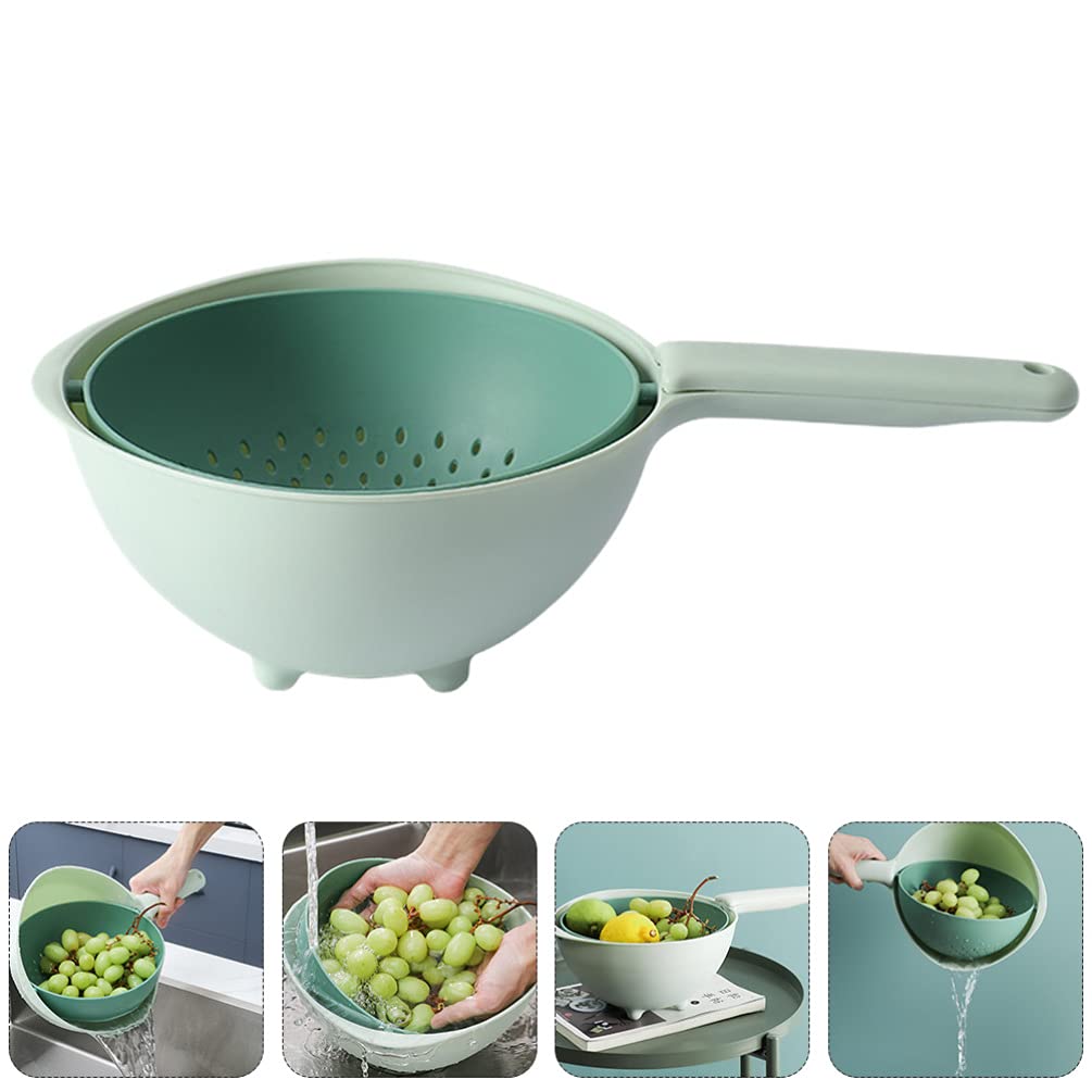 Lavabos De Cuisine En Six Pièces Dans Un Panier à Double Couche Panier à Linge Multifonctionnel En Plastique Pour Legumes Et Fruits 86193529