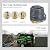 12FT 1/2" ID Natural Gas Hose with Quick Connect Fittings – CSA Certified for Generators, Grills, Patio Heaters & Pizza Ovens, Heavy-Duty Rubber& Brass NG/LP Propane Conversion Kit (12FT)