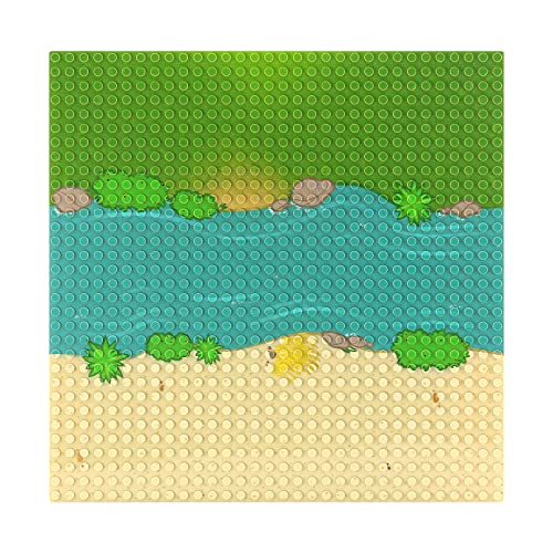 Feleph Grünland-Fluss Bauplatte Gerade Straße Grundplatte Backsteinbau 10 x 10 Zoll / 32 x 32 Bolzen Grundplatte für…