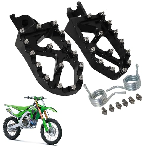 Repose-pieds CNC pour Kawasaki KX 250 450 - Alternative fiable aux pièces OEM usées
