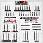 TOMMARS 208-Pc Master Screwdriver Bit Set | Clutch, Hex, Phillips, Slotted, Spanner, Spline, Square, Torq-Set, Torx, Tri-Wing,S2 Steel, 1/4" Hex Shank Bits