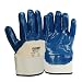 Produktbild ENVIRO GLOVE - 12 Paar blauer Nitril-Handschuh - sehr flexible Arbeitshandschuhe - Öl- und Fett abweisend - Schutzhandschuhe nach Norm 388 - Größe 10