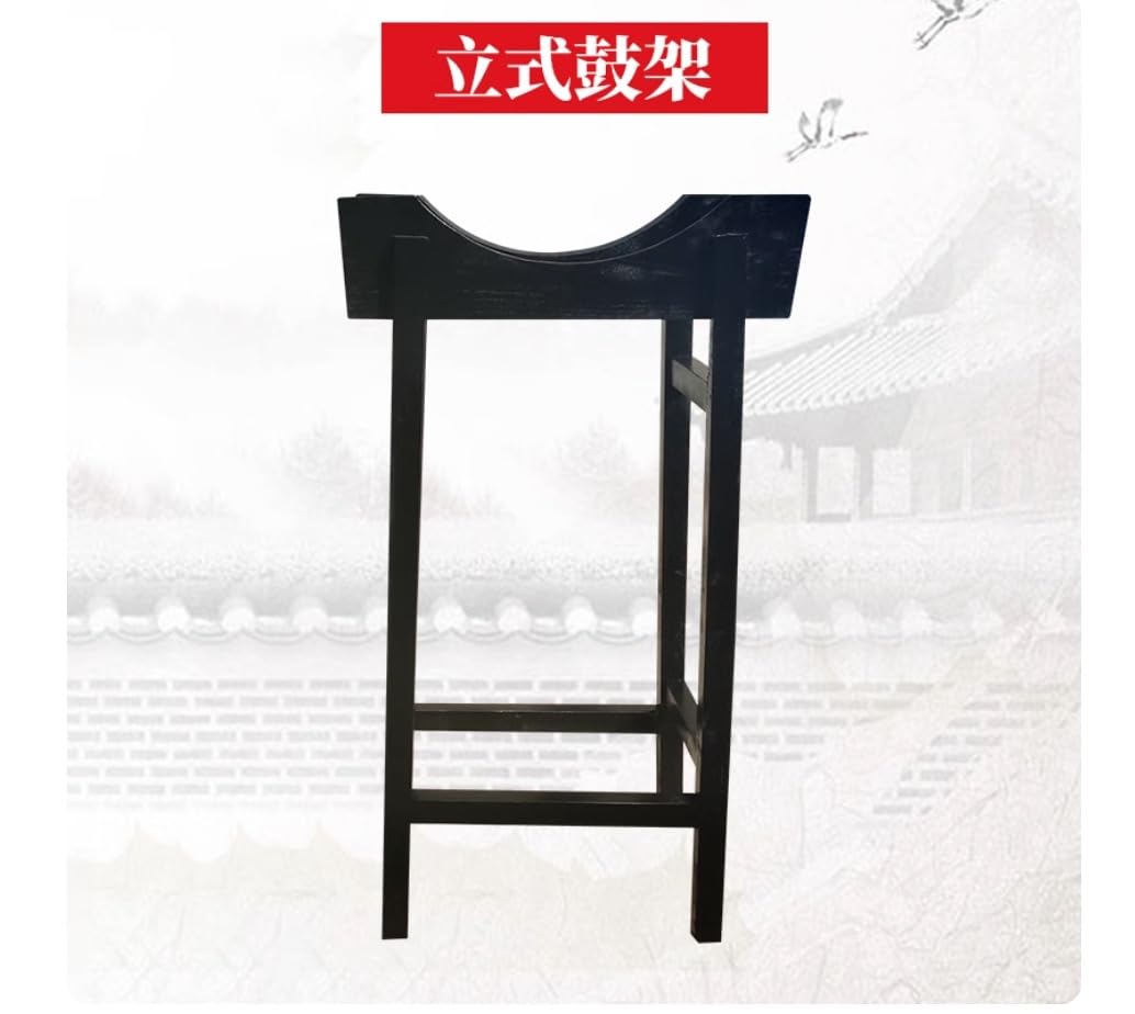 Tambor japonés Taiko de 18 pulgadas equipado con un soporte vertical para tambor instrumentos de percusión tradicionales