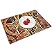 N\A Cool Steampunk Gears Place Mat, Mantel de Comedor Decorativo Antideslizante Lavable para decoración de Mesa de Comedor de Cocina, Juego de 4