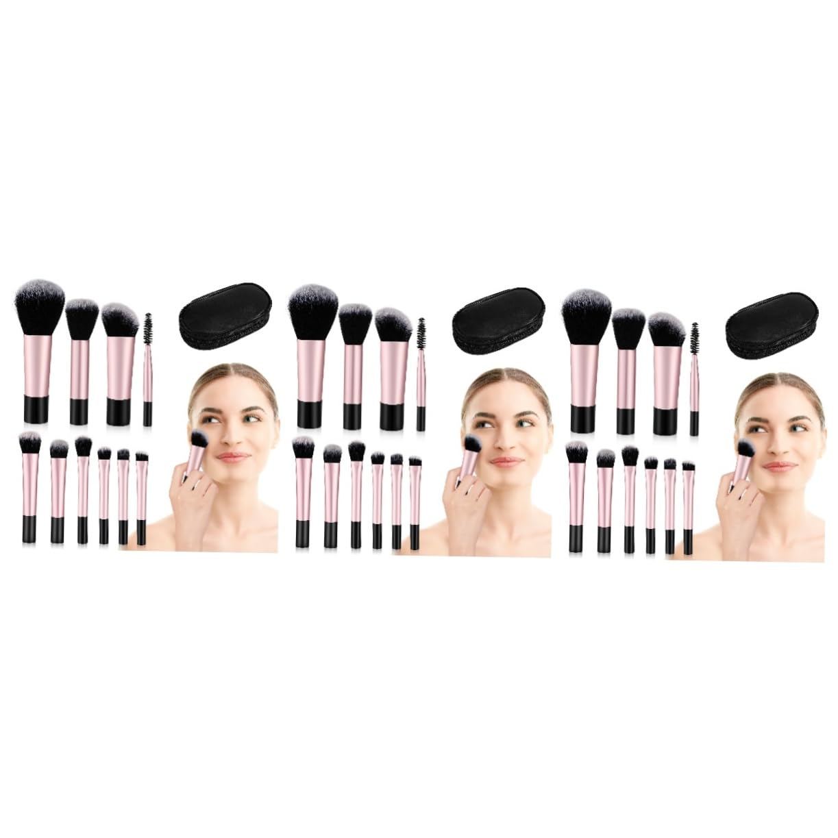 Didiseaon 30 Piezas Mini Juego De Brochas De Maquillaje Brochas De Maquillaje De Viaje Mini Brochas De Maquillaje Brochas De Maquillaje De Viaje Kit De Brochas De Maquillaje Elementos