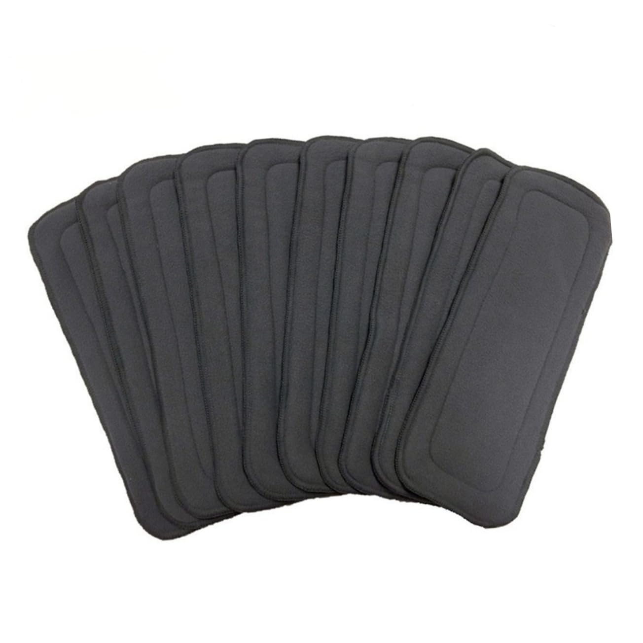 BESTonZON 10 Piezas Pañales de Reutilizables Lavables de Pañales de Fibra Bambú Nano para Forros de Cubiertas para Uso Diario Casa