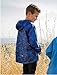 Therm Boys Rain Jacket, Lightweight Packable Raincoat for Kids Toddler - Waterproof, Taped Seams (Camo, 10)