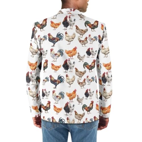 One Button Casual Suit Blazer for Men Party Wedding Prom Dinner Suit Lightweight Jackets Sportcoats with Pockets4