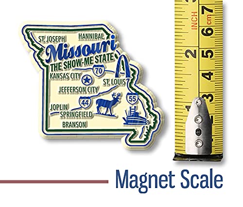 Imán Decorativo Missouri Rubber 2.6 x 2.3 pulgadas miniatura 2