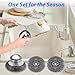 Steel Wool Scrubber Set, 2 Handles and 4 Steel Wool Pads, Rust Resistant Scrubbing Brushes for Kitchen Dishes, Stoves, Cookware