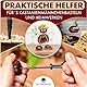 WEIDEBACH® 6-teiliges Kastanienbohrer Set, 1,5-6 mm Bohrer inkl. 20 Zahnstocher zum Basteln, Kastanien-Bastelset, Kastanienset, Kastanienmännchen Bastelset, Holzbohrer Handbohrer für Kastanien