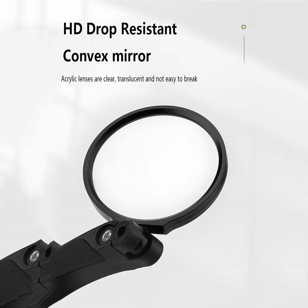 Bike Mirror, 360-Degree Cycling Rear View Mirror Rotatable Bicycle Bike Rear View Mirror Flexible Reflective Mirror(A Pack of 2)