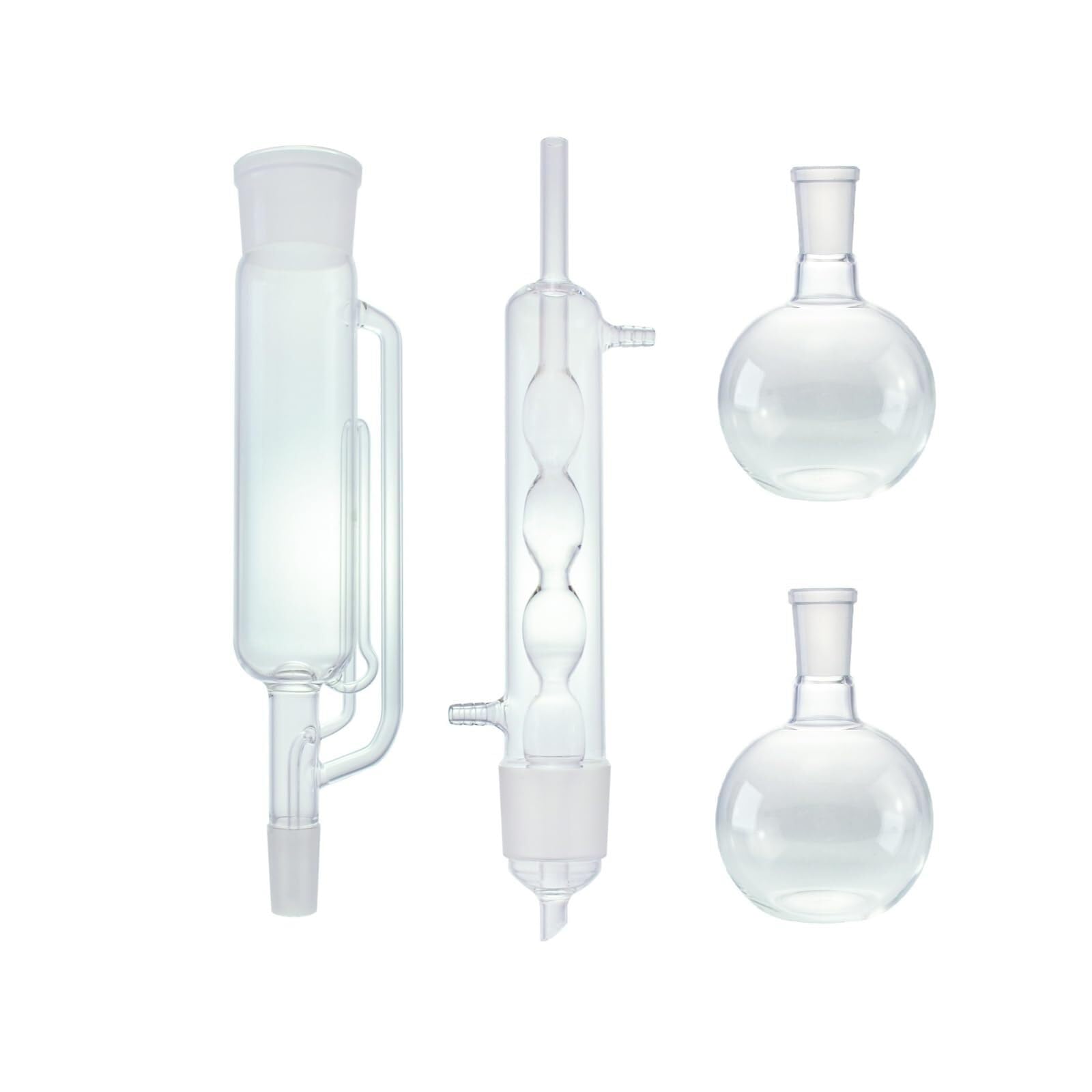 Aparato de Extracción Soxhlet de Vidrio de Laboratorio 500ml - Conjunto de Vidrio Borosilicato Duradero