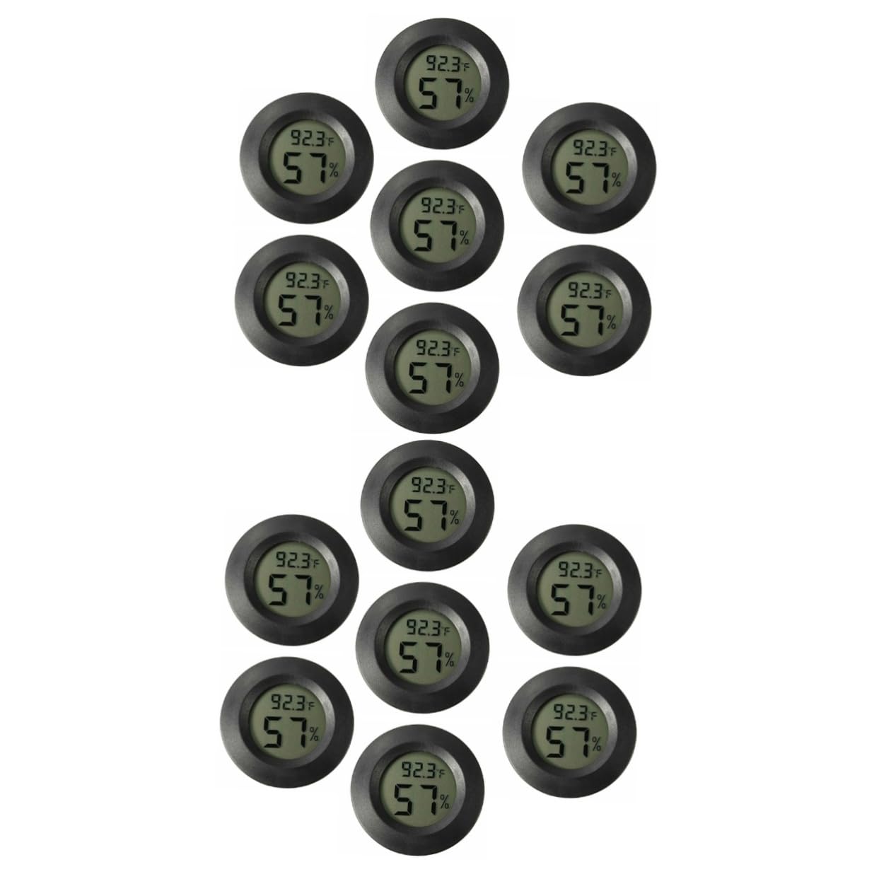 BESPORTBLE 2sets Reptile Terrarium Humidity Meter Digital Thermometer Mini Hygrometer for Humidor Greenhouse Accessory 7pcs*2