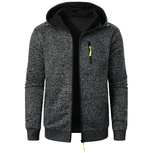 Uillui Mens Active Zip up Hoodie Lightweight Casual Long Sleeve miniatura 5