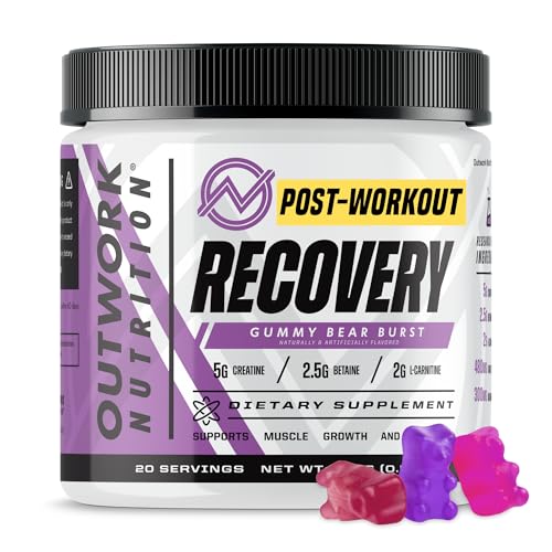 Outwork Nutrition Post Workout Recovery Powder - Creatine Monohydrate, KSM-66