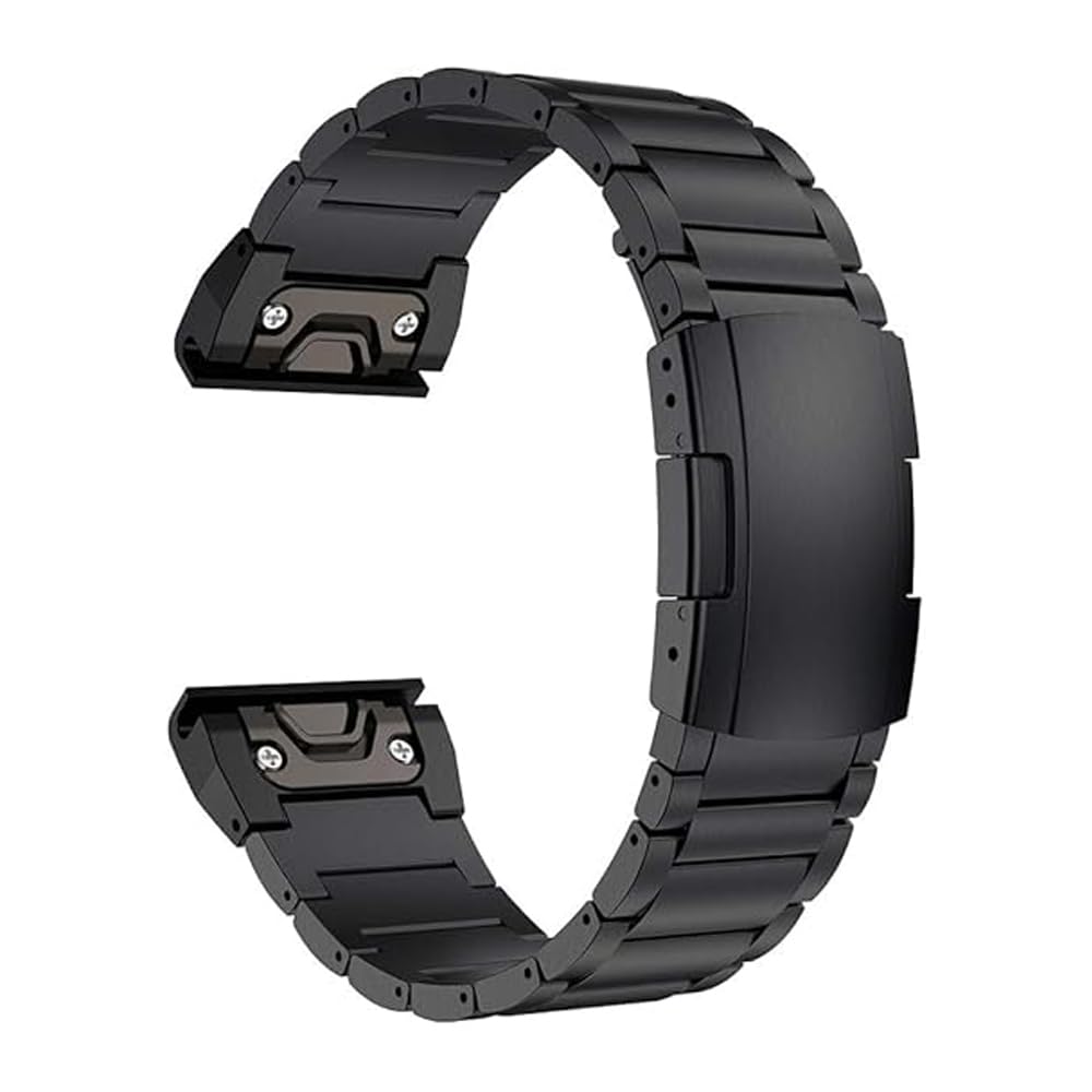 26mm Titan Armband mit Schnellverschluss Kompatibel mit Fenix 8 51mm/Enduro 3 51mm/7X Pro/6X Pro, 22mm Metall Armband 22mm Kompatibel mit Fenix 8 47mm/E 47mm/7/6 Pro/5 Plus/Forerunner 965 955