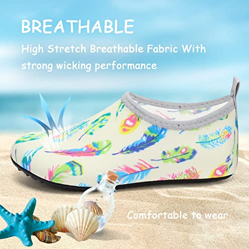Image of ANLUKE Kids Boys Girls Water Shoes Barefoot Aqua Socks Fast Dry Beach Swim Outdoor Sports Shoes for Toddler