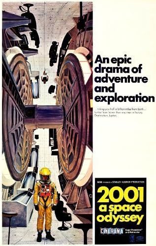 2001 A Space Odyssey Vintage Sci-FI Movie Poster (A2 Size)