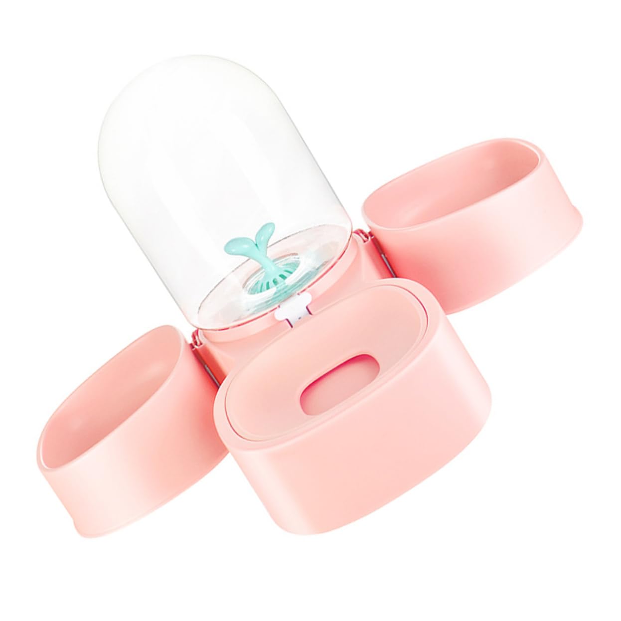 CIYODO Cat Dog Automatic Water Dispenser Bottle Pet Water Food Dispenser 3 Pet Food Bowls Leak- Cat Bowl