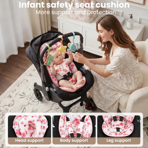 Infant Car Seat Insert for Baby Head Body Support - image 2
