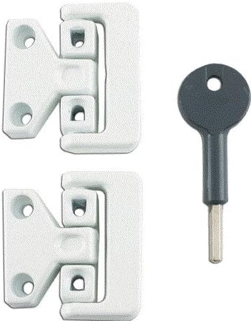 Supreme Window Lock 8K106 White x2 and Key