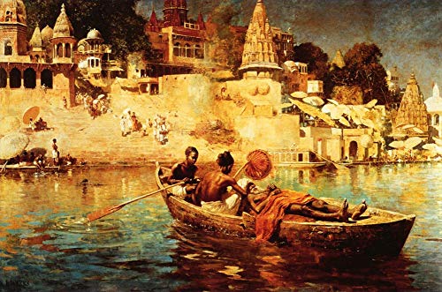 Peinture à l'huile Edwin Lord Weeks Le dernier voyage indien sur toile
