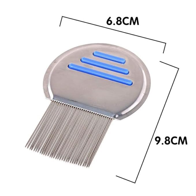 Image of Eminent Steel Lice & nits removal comb for women hair | Anti lice treatment Nit comb for lice eggs removal lice comb for Kids, Women & Men | Head lice comb eggs remover | Lies hair comb Nits & Lice remover products (Pack of 1)