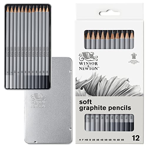 Winsor &Amp; Newton - Set 12 Lápices Grafito Suave Winsor&Amp;Newton En Oferta Winsor &Amp; Newton Studio Collection - Set De 12 Lápices De Grafito Suaves