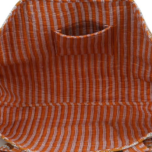 Image of Marubhumi Women Lightweight Travel Bag Purse Cotton Shoulder Tote Bag For Shopping Grocery & Beach Bag