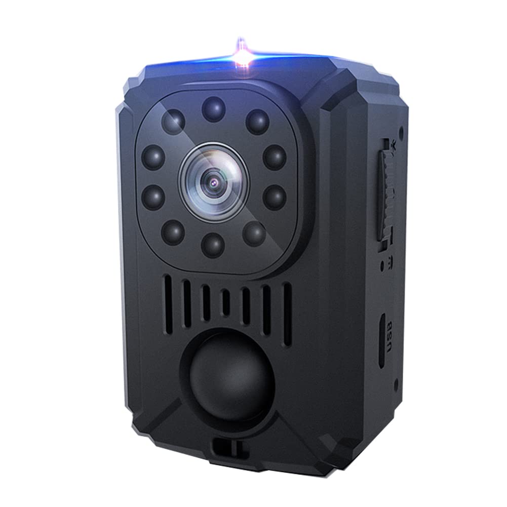OSHLANT CáMara de Cuerpo PortáTil MD31 de 1080P, Mini CáMara de Bolsillo, CáMara de VisióN, PequeñA CáMara Deportiva para Coches, Grabadora de VíDeo PIR