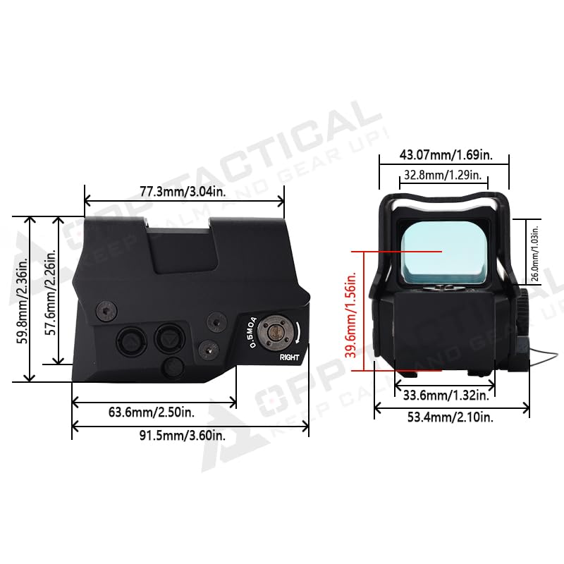 Amazon.co.jp: OPP TACTICAL ロメオ 8t レット ドットサイト