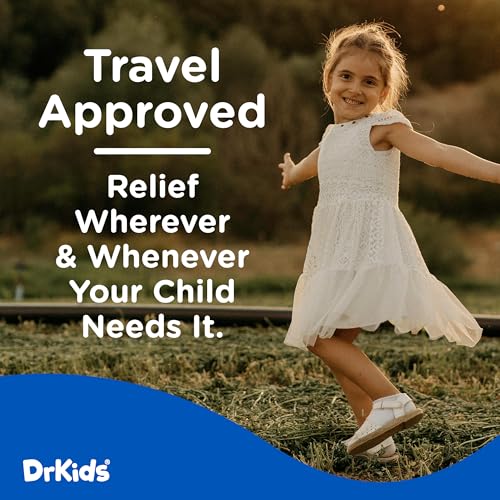 Image of Dr. Kids Children's Allergy Relief Medicine with Diphenhydramine HCl 12.5 mg - Pre-Measured Single-Use Vials, Kids Antihistamine for Sneezing, Runny Nose & Itchy Eyes, Mixed Berry Flavor, 48 Count