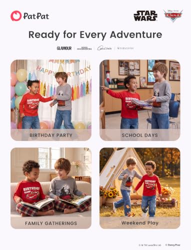 Image of Disney Kids Birthday Shirts 2-9Y, Cute Graphic Tees, Birthday Party Outfit