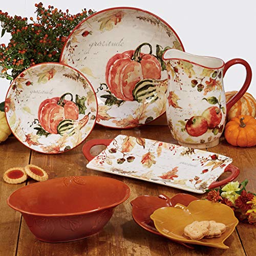 Set de 4 tazas Harvest Splash 18 oz cerámica miniatura 3
