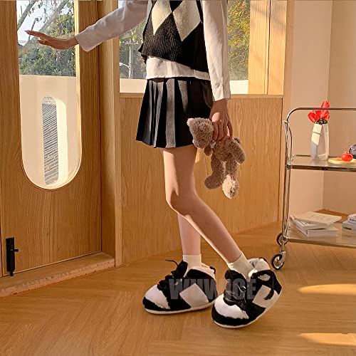 MOLERFO High Top Sneaker Slippers Unisex One-Size Ultra Comfy and Cozy House Fluffy Jordan Like Slippers for Men and Women3