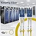 KeepFly Fiber OS2 LC to LC Fiber Patch Cable 16ft/5m, Length Option:0.2m-200m, 10GB Duplex 9/125μm SMF Single Mode Fiber Optic Cable Cord LSZH(Yellow) - 5M(16ft)