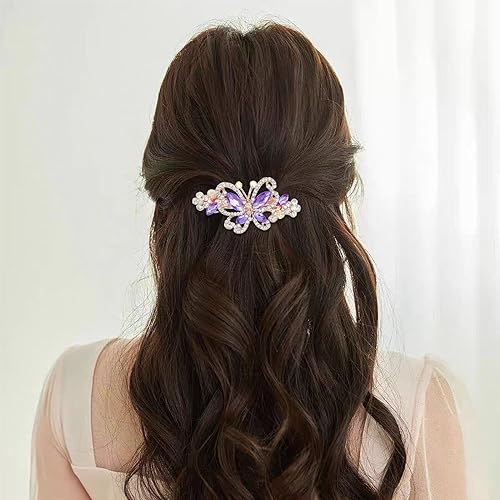 4 piezas pinzas para el cabello diseño mariposa miniatura 6