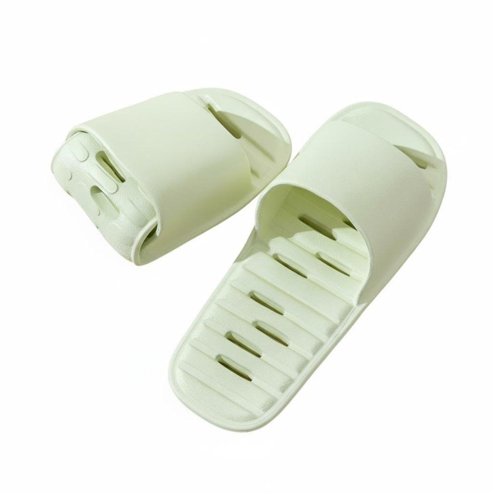 SNAPPSY Travel Foldable Slides, Non-Slip Quick Dry, Portable Bath Sandals, Summer 36-37 Null EVA Green-image-12
