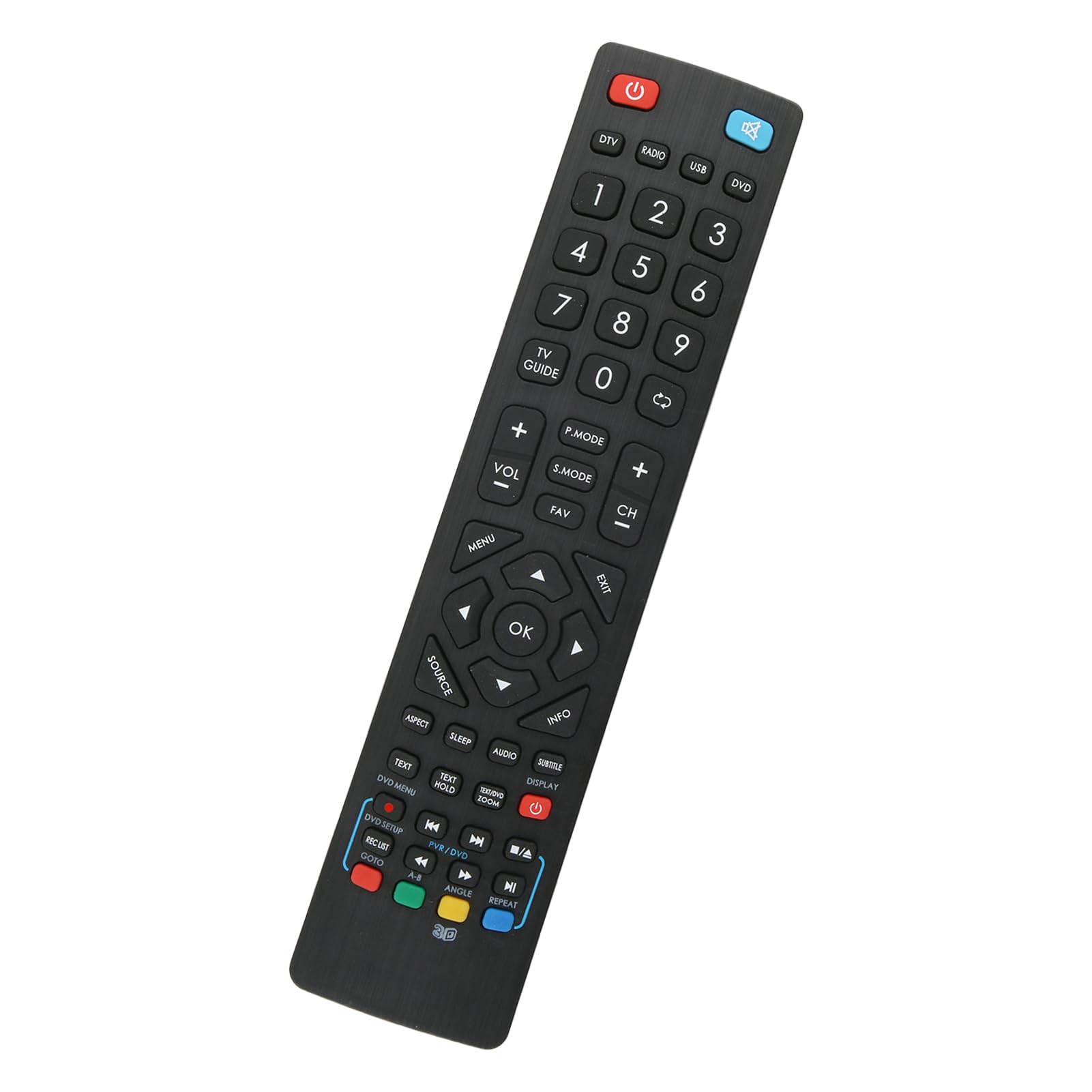 Remote Control Compatible with Blaupunkt TV UNF PVR 3D/BLF/RMC/0002, No Setup Required, Replacement Remote for Blaupunkt TV Remote