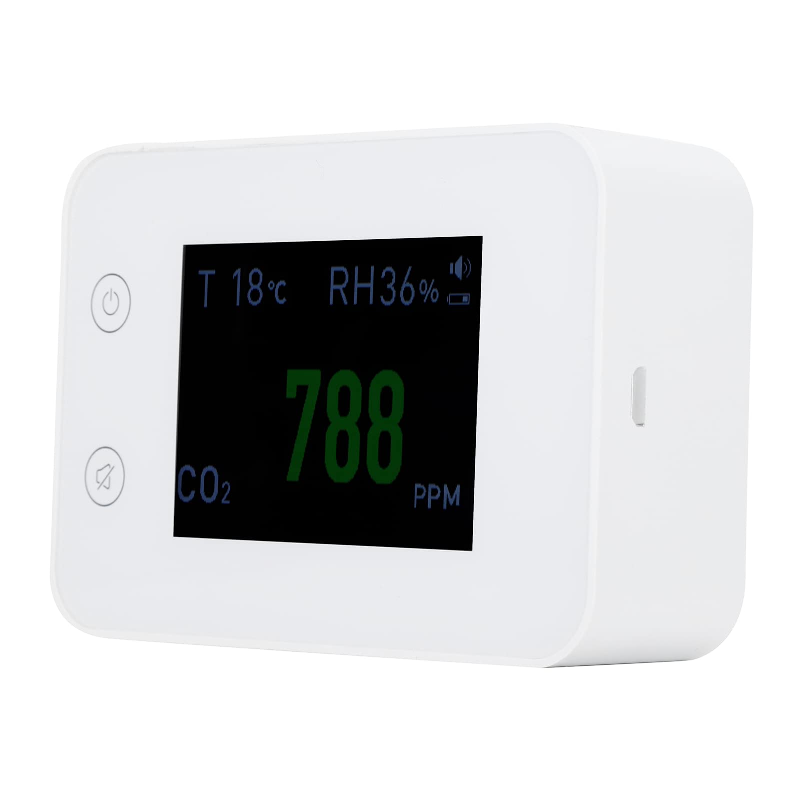 Medidor de CO2, detector de aire de bajo consumo de energía alta precisión ligero para oficinas, escuelas para salones