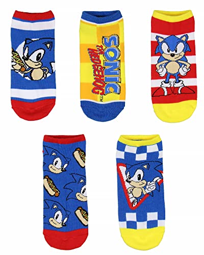 Sonic The Hedgehog Classic Video Game Character No-Show Ankle Socks 5 Pair Pack - Image 3