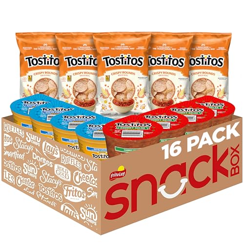Tostitos Tortilla Chips Chip & Dip Pack, 3oz Tostitos Crispy Rounds & 3.8oz Medium Dip