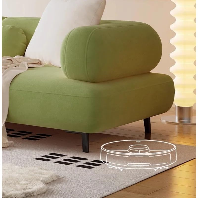 Image of LEGACY OF COMFORT Style Creative 3-Seater Sofa - Modern Elegance for Your Living Room (Light Green)